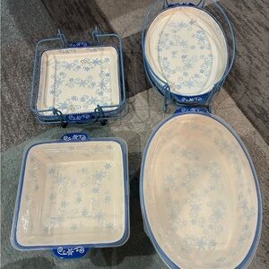 Temp-Tations Blue and White Bakeware